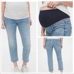 Gap Maternity Full Panel Crop Flair Jeans